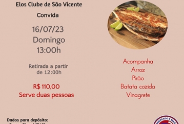 Elos Clube de São Vicente convida a todos(as) para nosso evento.!